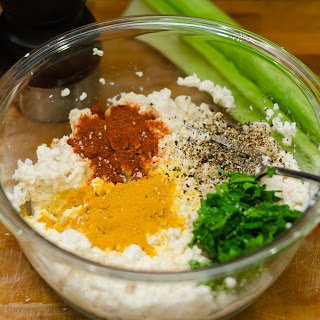 Tofu Eggless Salad Ingredients