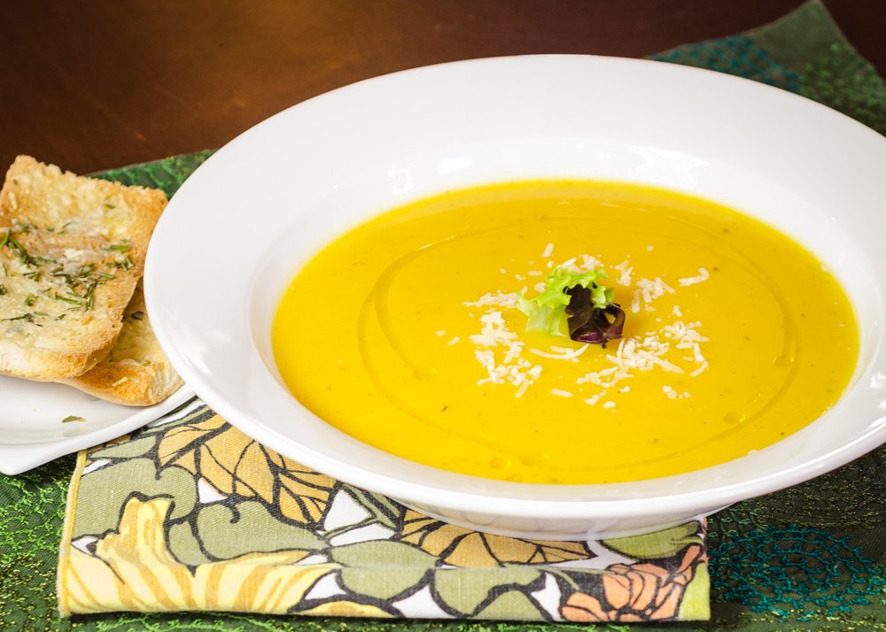 Roasted Butternut Squash and Apple Soup