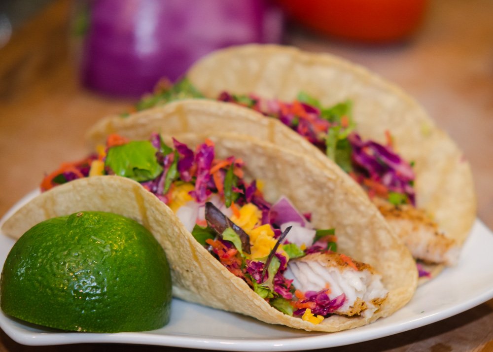 Baja Style Fish Tacos with Tilapia