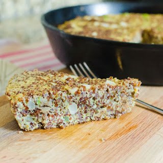 Red Quinoa, Egg and Sausage Breakfast Skillet