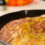 Hasselback Potatoes in a Cast Iron Pan