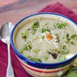 Roasted Broccoli and Garlic Soup