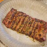 Grilled Skirt Steak with Garlic Cilantro Rub