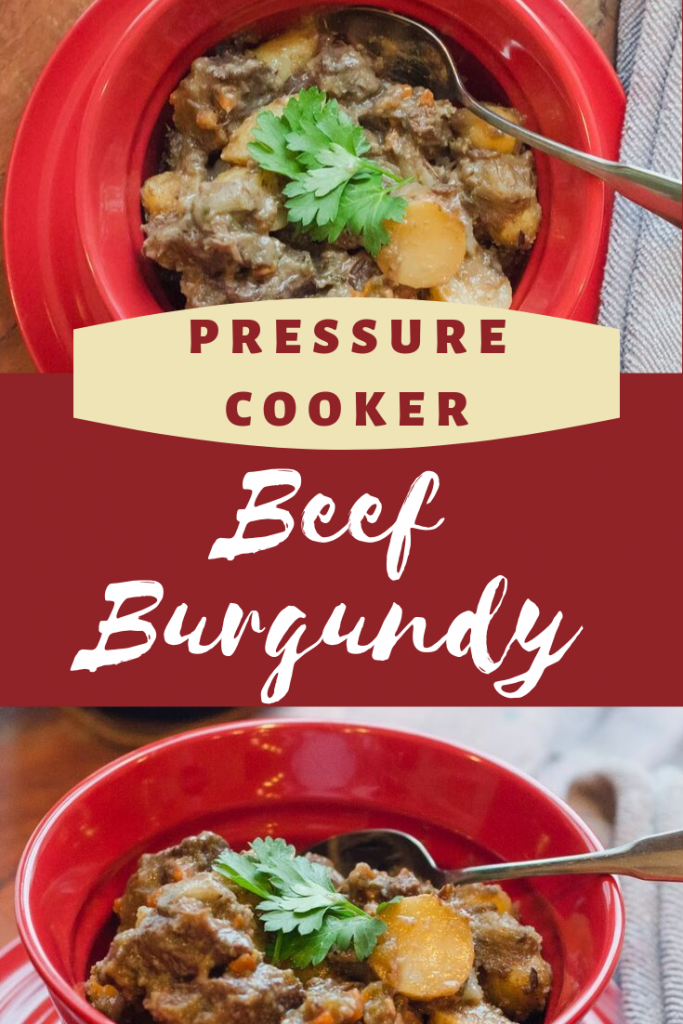 Pressure Cooker Beef Burgundy Pin
