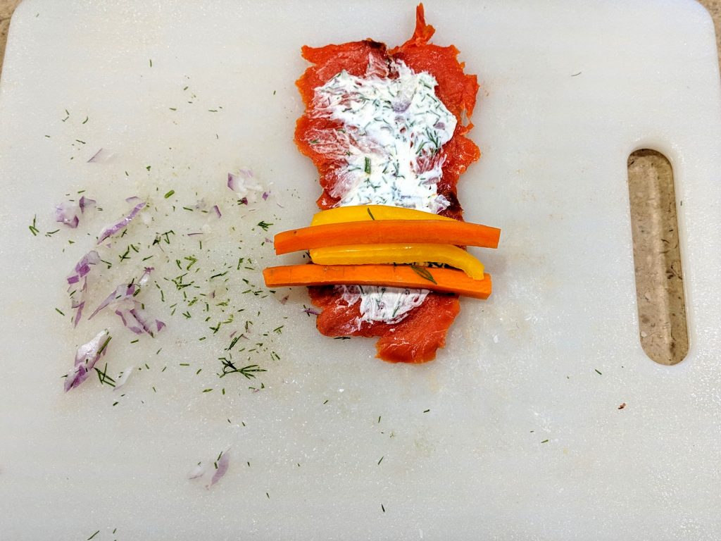 Smoked Salmon Rolls Step 3